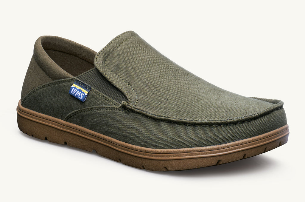 Drifter Lems Buty Slip On Męskie Oliwkowe | NON9978AB