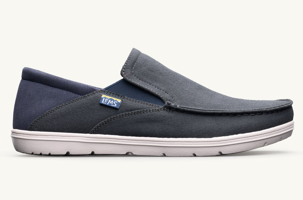 Drifter Lems Buty Slip On Męskie Szare Granatowe | VUP6140NY